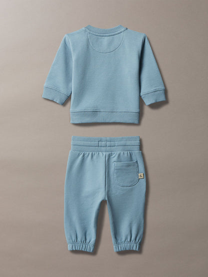 Dsiney Kidz - Calvin Klein Jeans Blue Newborn Sweatshirt and Joggers Set image 2