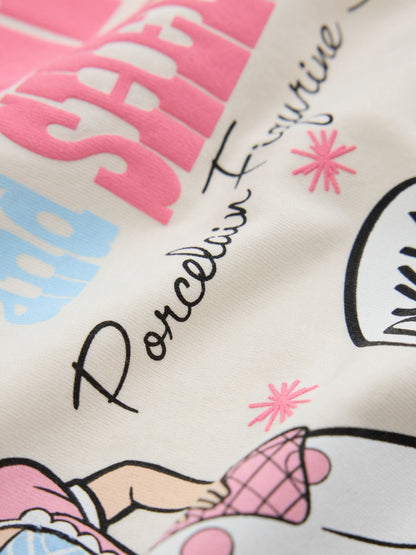 Dsiney Kidz - Ecru Bo Peep Oversized Graphic T-Shirt (3-16yrs) image 3