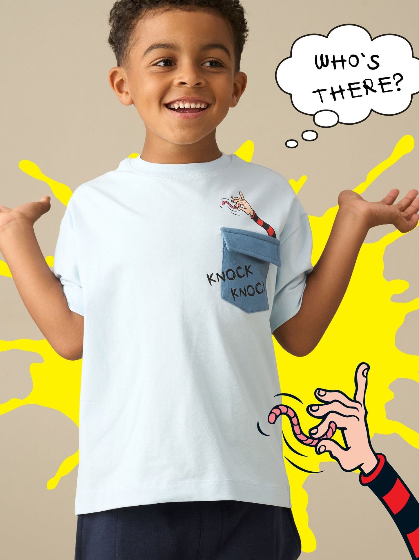Dsiney Kidz - Angel & Rocket Blue Beano Blue Joke Pocket T-Shirt image 1