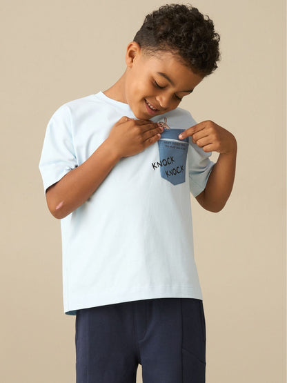 Dsiney Kidz - Angel & Rocket Blue Beano Blue Joke Pocket T-Shirt image 4