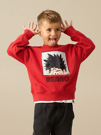 Dsiney Kidz - Angel & Rocket Red Beano Red Sequin Sweat Tops image 2