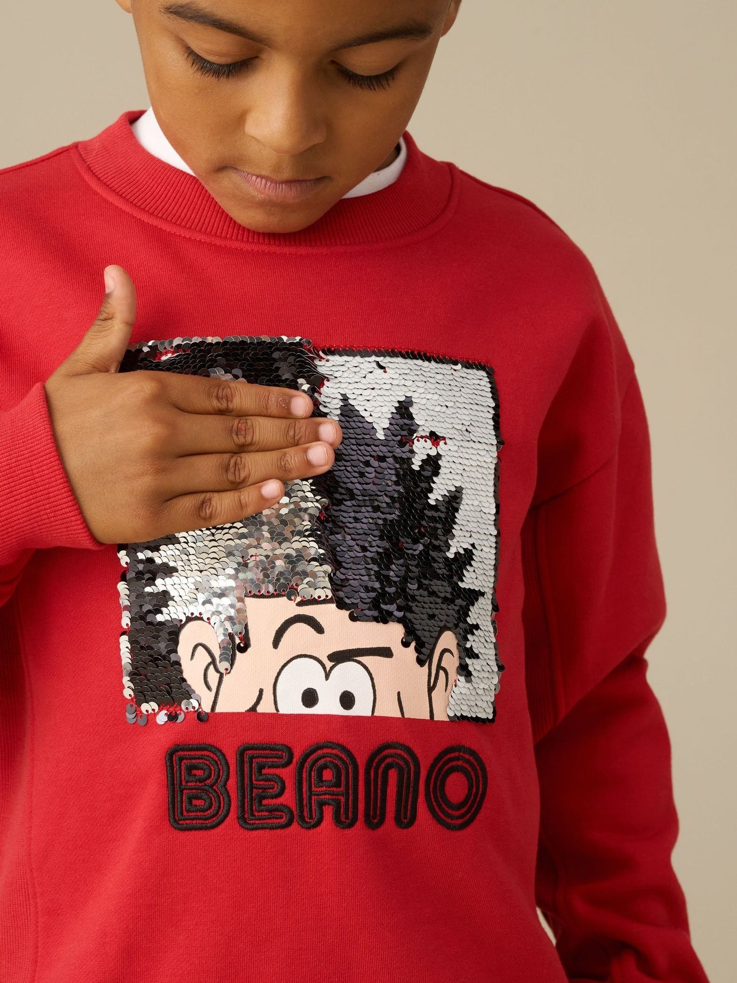 Dsiney Kidz - Angel & Rocket Red Beano Red Sequin Sweat Tops image 4