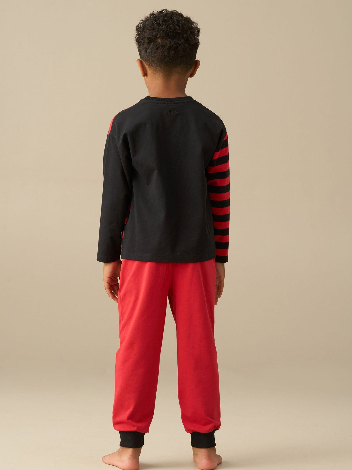 Angel & Rocket Red Beano Red & Black Stripe Printed Pyjamas - image 3