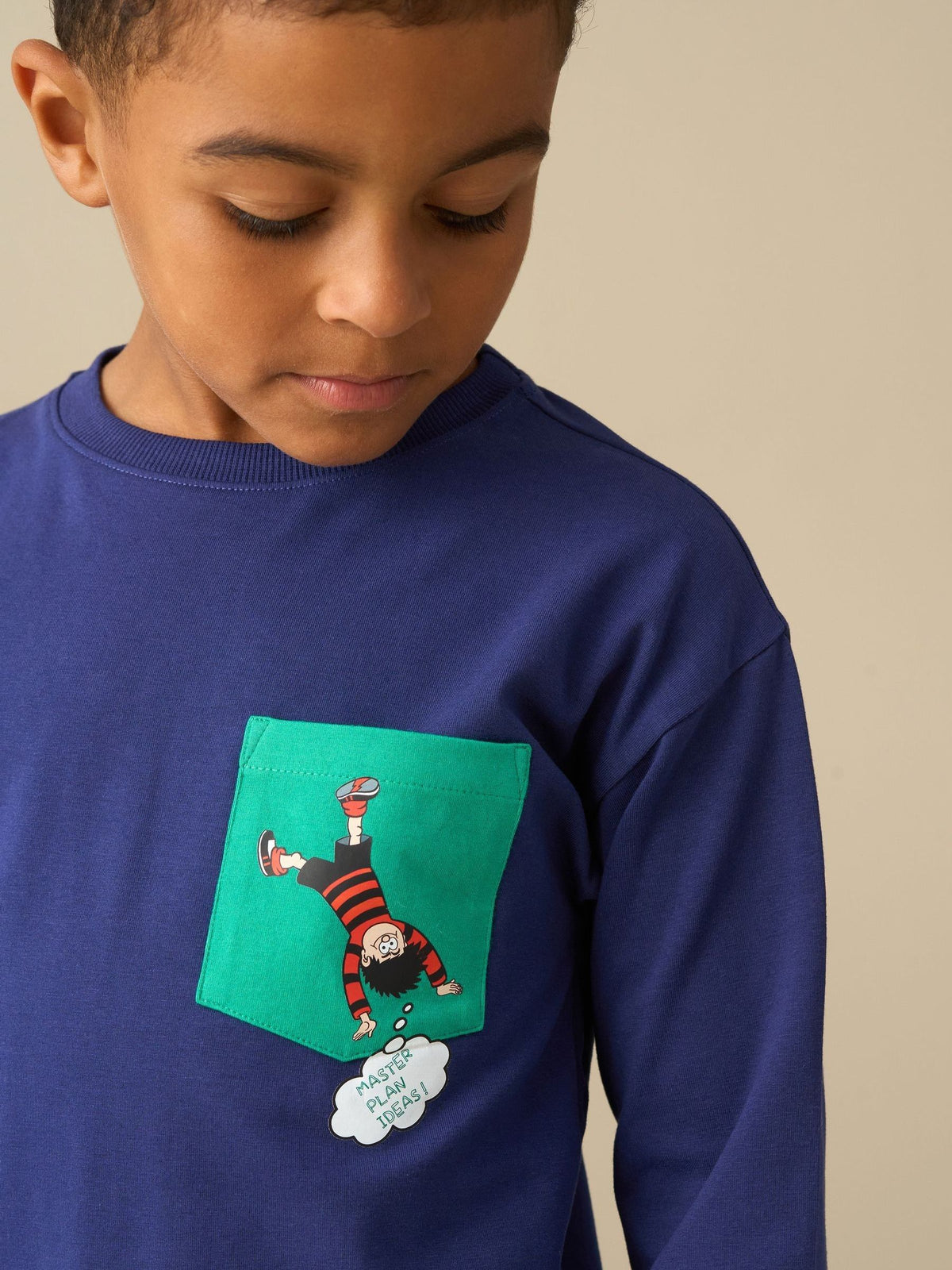 Angel & Rocket Blue Beano Navy Printed Pyjamas - image 3
