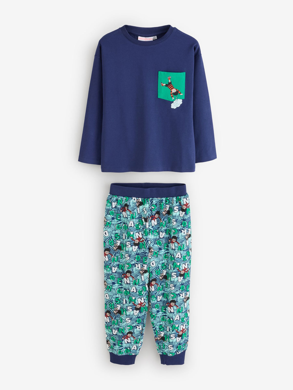 Angel & Rocket Blue Beano Navy Printed Pyjamas - image 5