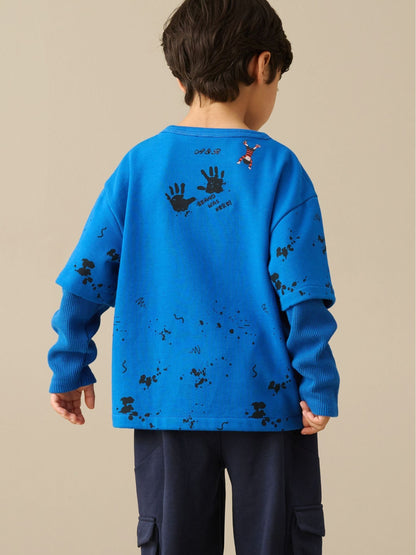 Dsiney Kidz - Angel & Rocket Blue Beano Double Layer Waffle T-Shirt image 3
