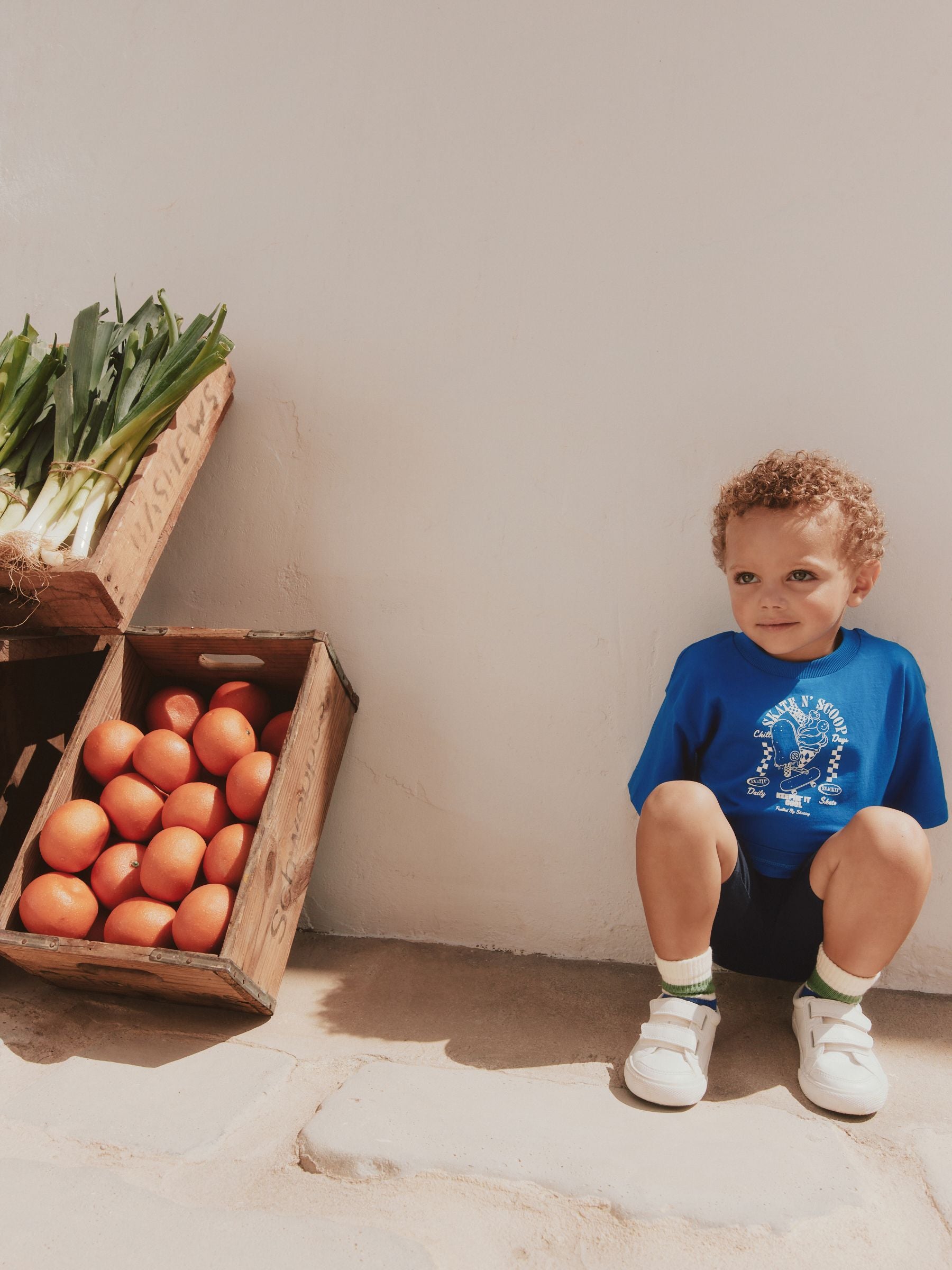 Cobalt Blue Short Sleeve T-Shirt and Cycling Shorts Set (3mths-7yrs) image 5