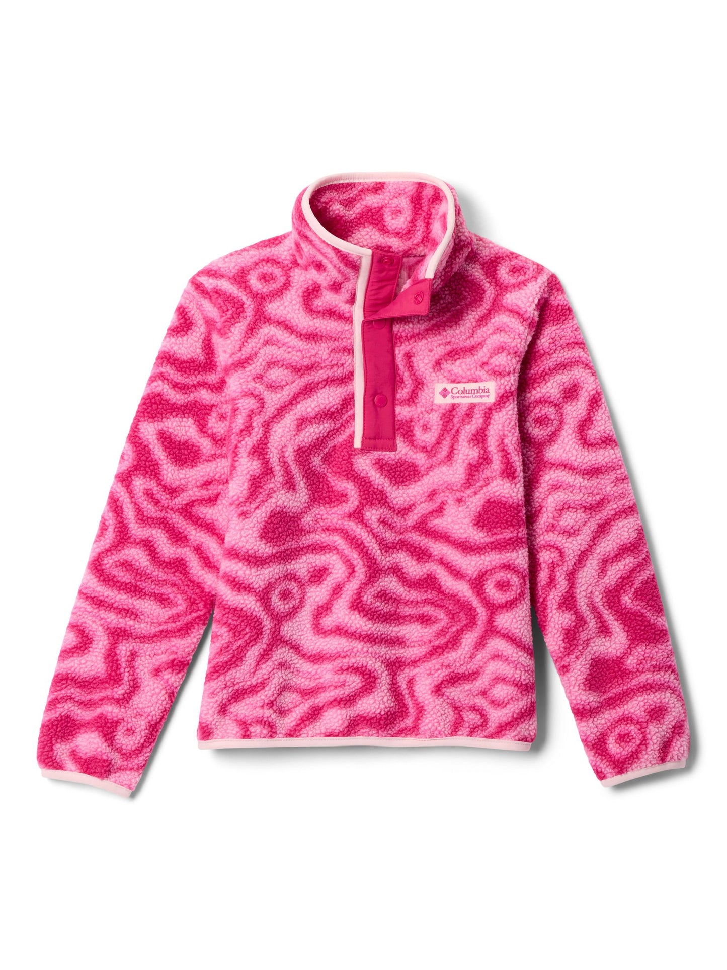 Dsiney Kidz - Columbia Pink Helvetia™ II Printed Half Snap Fleece image 1