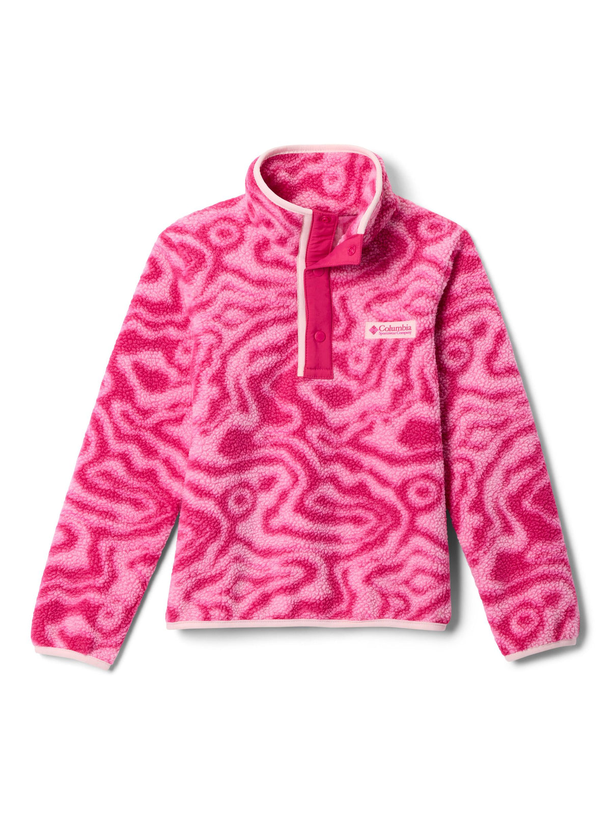 Dsiney Kidz - Columbia Pink Helvetia™ II Printed Half Snap Fleece image 1