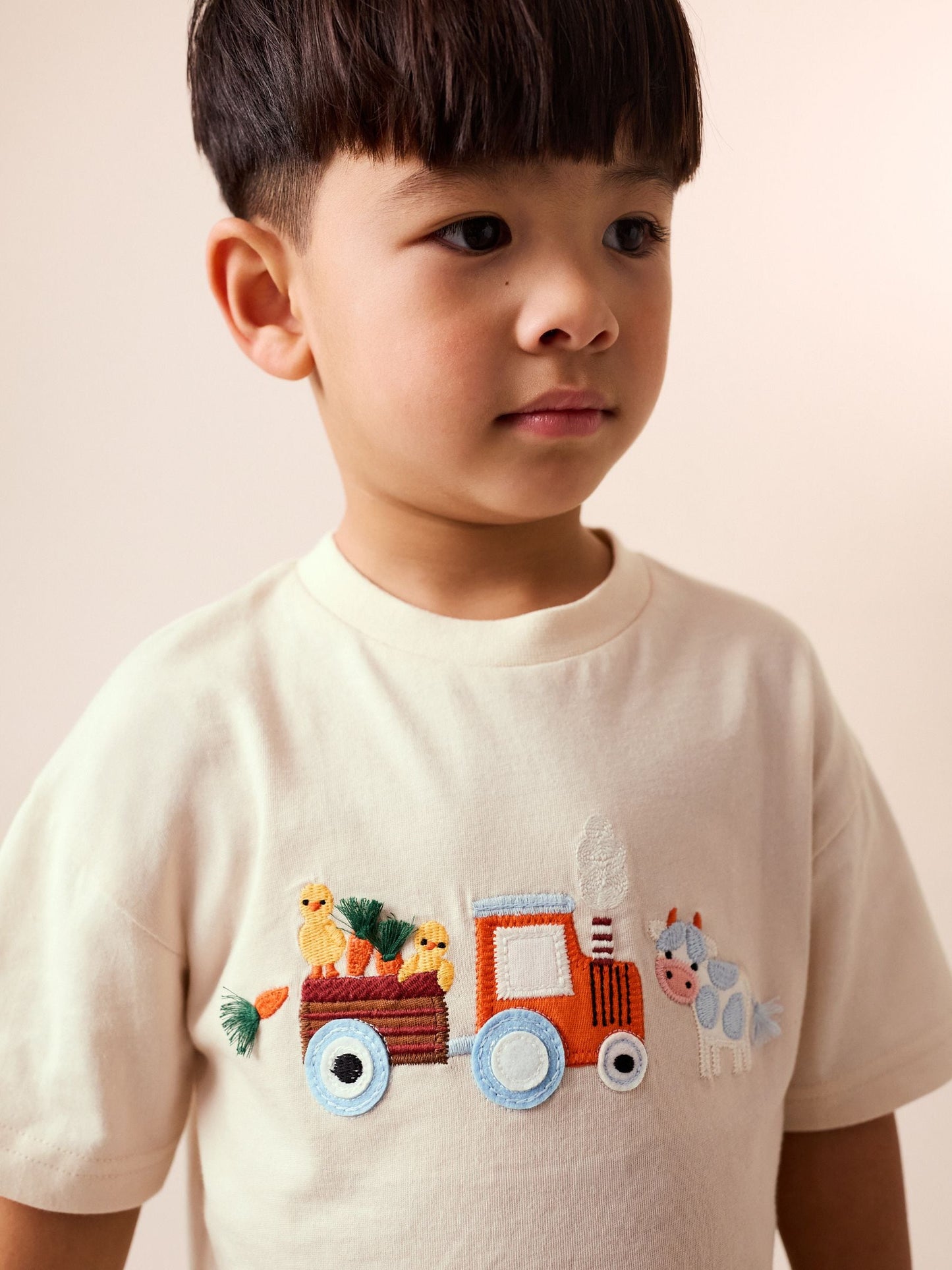 Neutral Farm Animals Short Sleeve T-Shirt and Leggings Set (3mths-7yrs) image 4