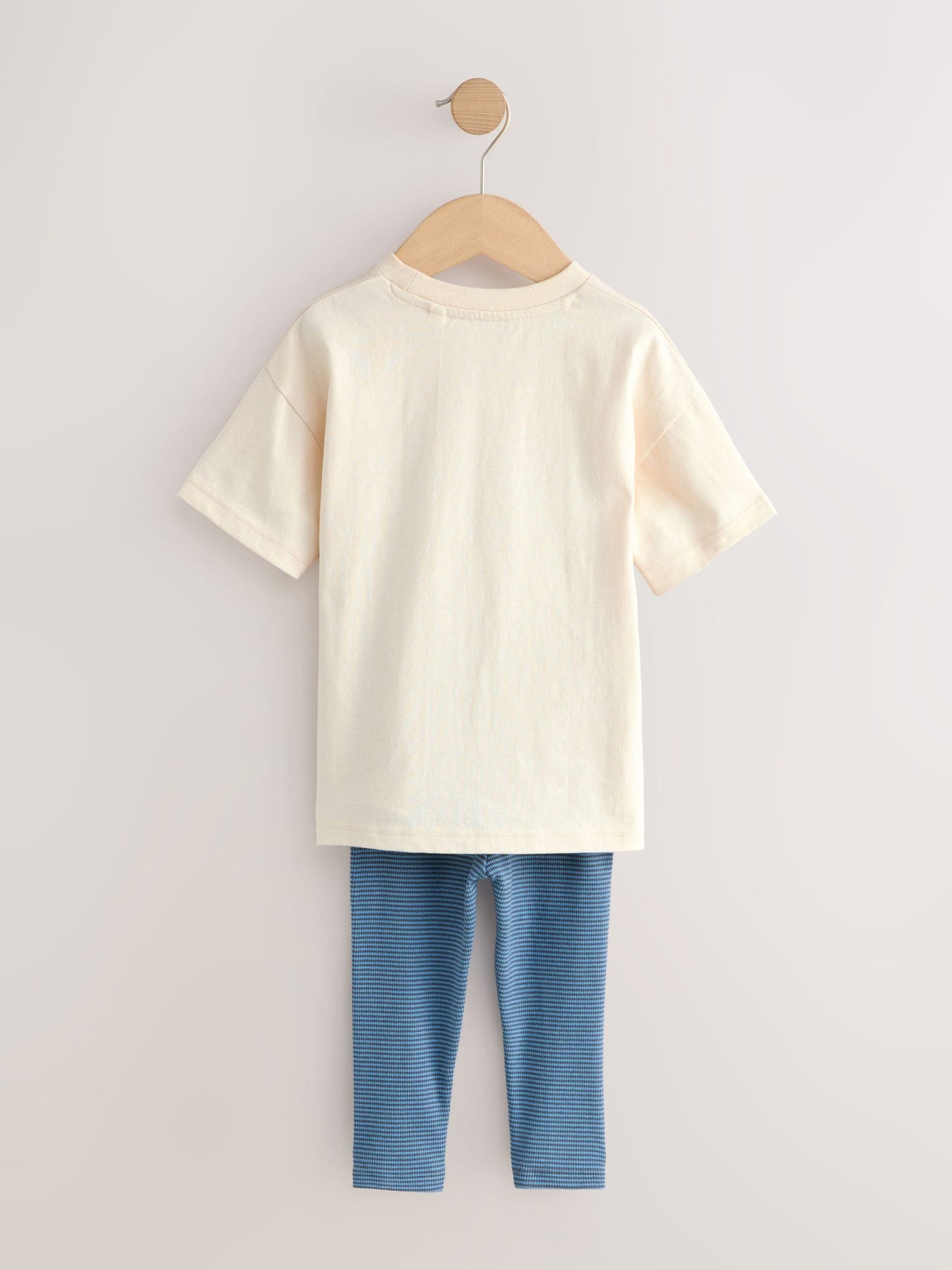 Neutral Farm Animals Short Sleeve T-Shirt and Leggings Set (3mths-7yrs) image 7
