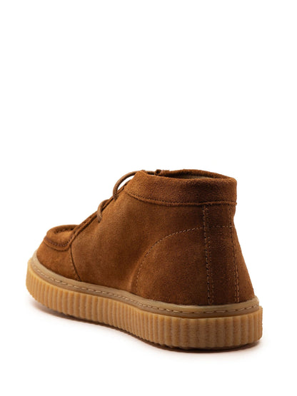 Off The Hook Tan Bolan Suede Leather Lace Up Casual Ankle Boots image 5