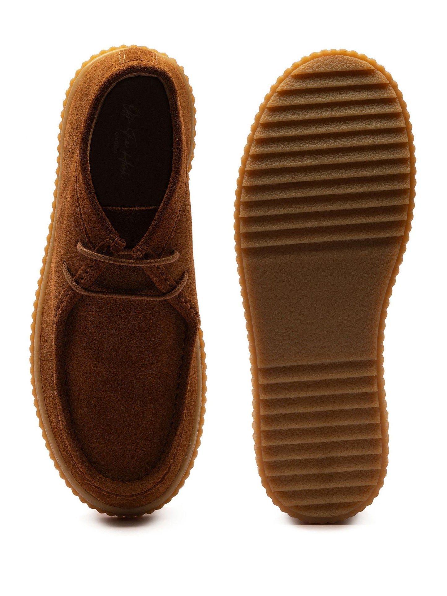 Off The Hook Tan Bolan Suede Leather Lace Up Casual Ankle Boots image 8