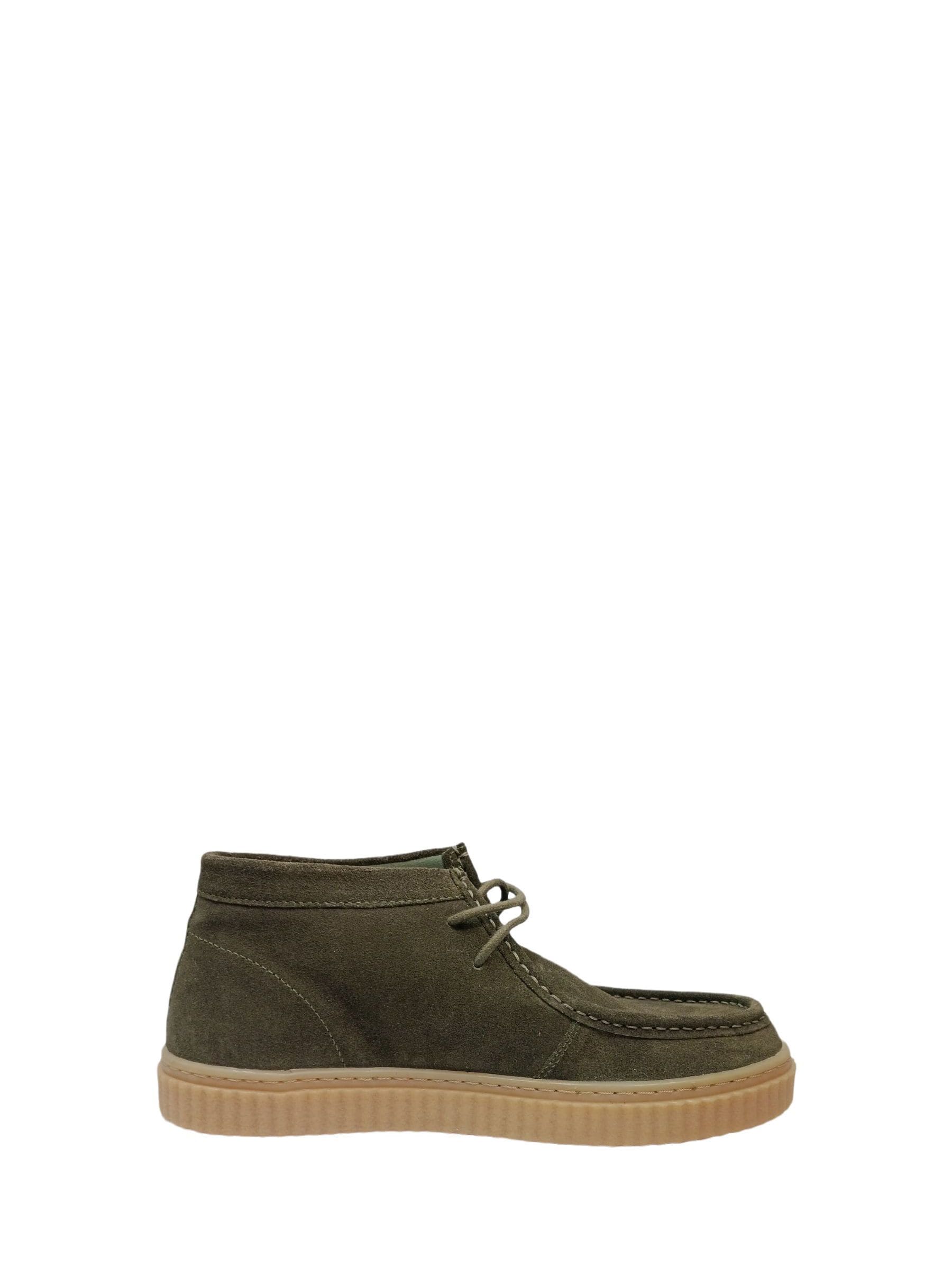 Off The Hook Green Bolan Suede Leather Lace Up Casual Ankle Boots image 2