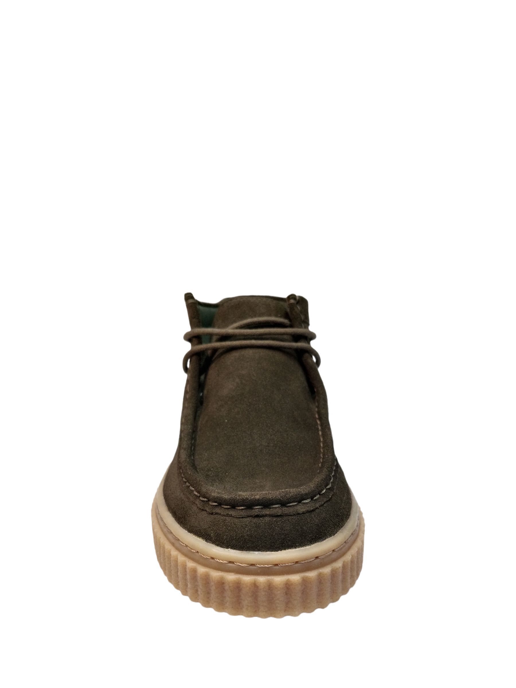 Off The Hook Green Bolan Suede Leather Lace Up Casual Ankle Boots image 4