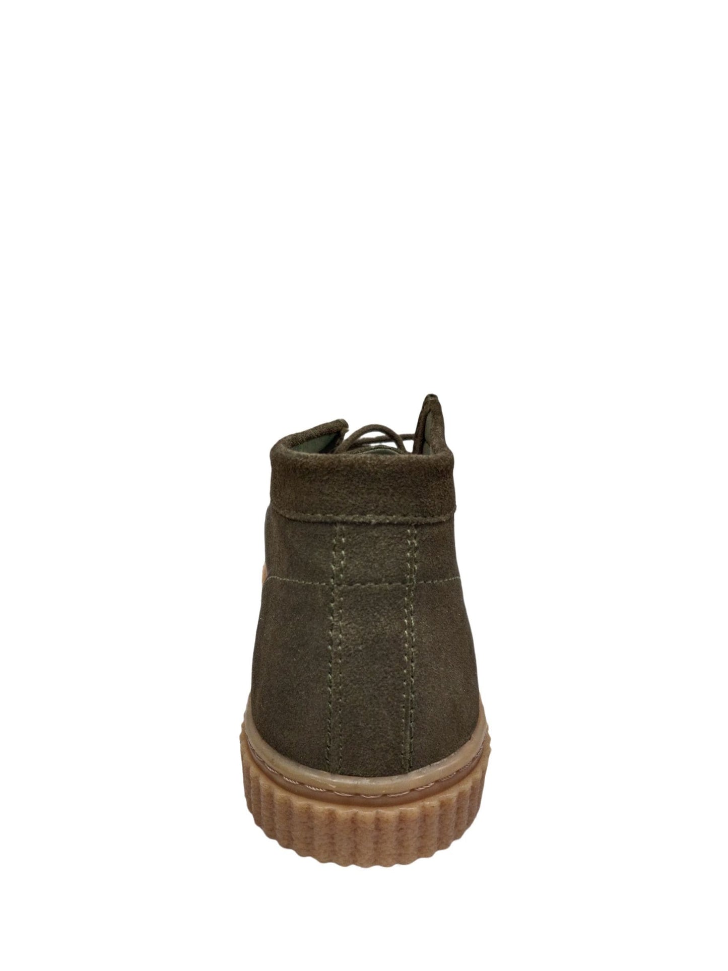 Off The Hook Green Bolan Suede Leather Lace Up Casual Ankle Boots image 5