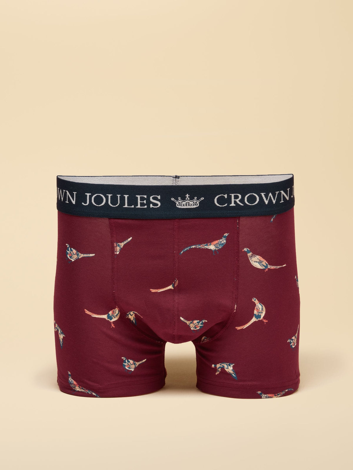 Dsiney Kidz - Joules Navy/Burgandy Cotton Jersey Boxer Shorts 5 Pack image 3