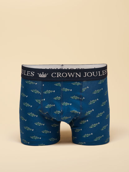 Dsiney Kidz - Joules Navy Cotton Jersey Boxer Shorts 5 Pack image 3