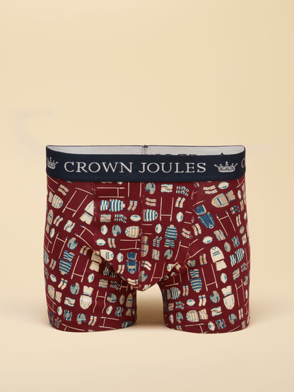Dsiney Kidz - Joules Multi Sports Cotton Jersey Boxer Shorts 5 Pack image 3