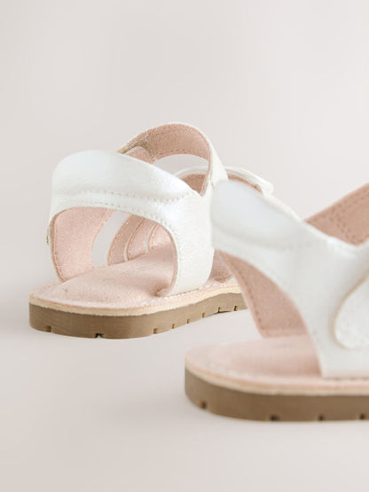 Dsiney Kidz - White Wide Fit (G) Heart Occasion Sandals image 5