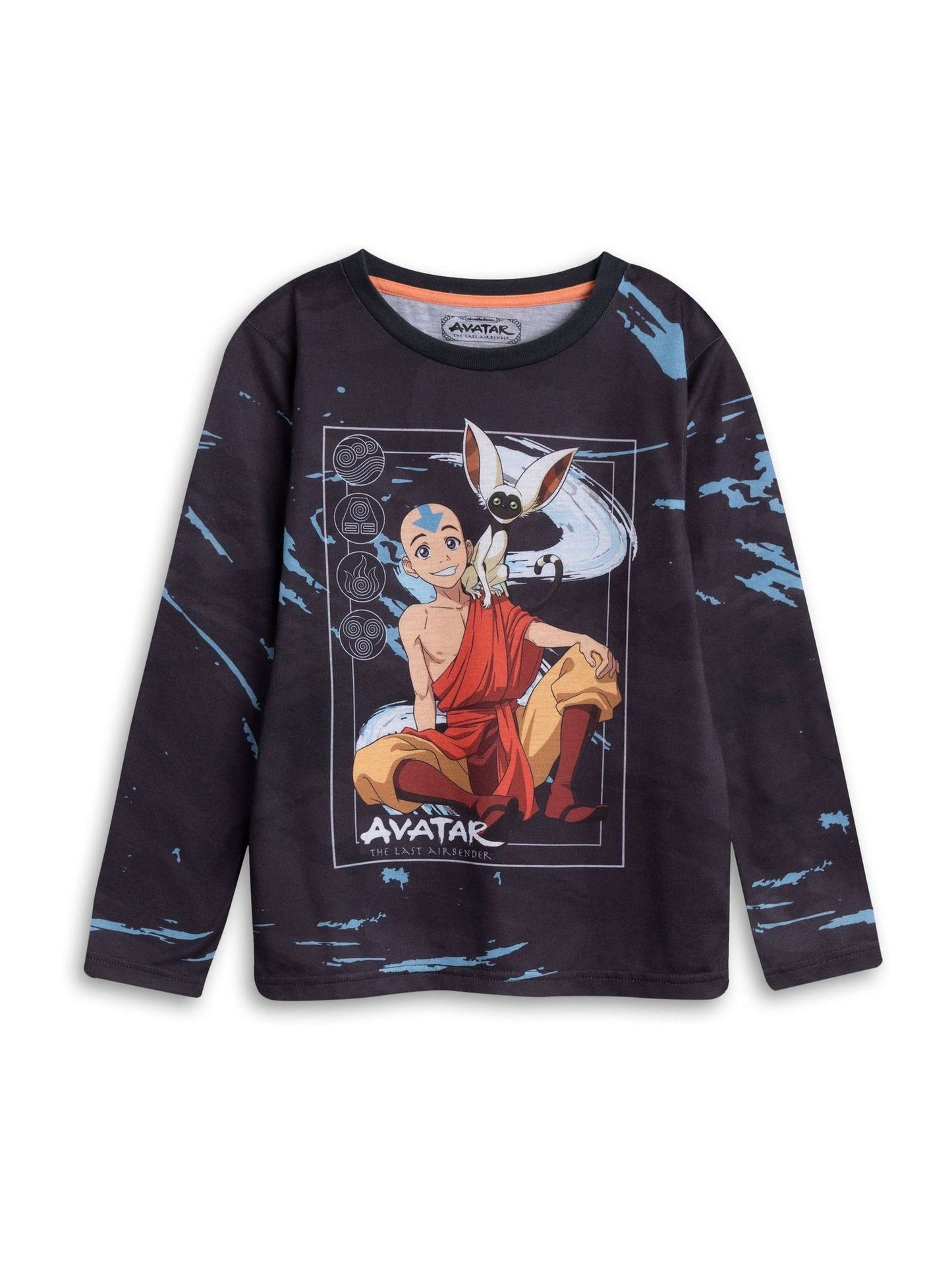 Vanilla Underground Black Avatar The Last Airbender Long Sleeve Long Leg Pyjamas Set image 3