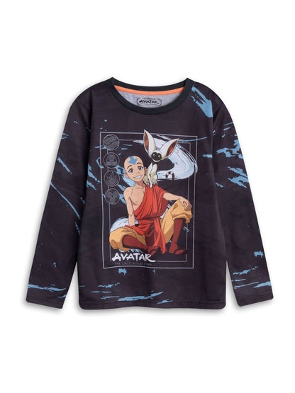 Vanilla Underground Black Avatar The Last Airbender Long Sleeve Long Leg Pyjamas Set image 3