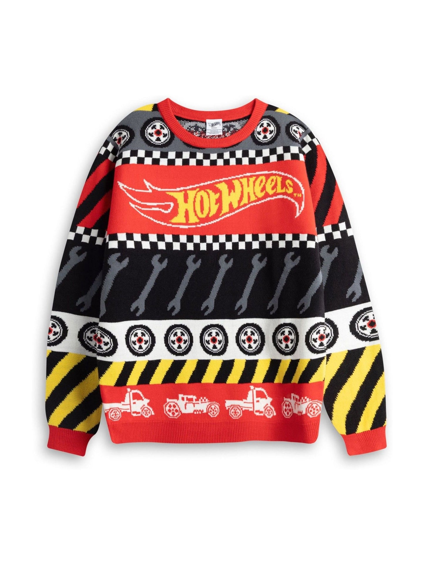 Dsiney Kidz - Vanilla Underground Red Hot Wheels Tyre & Spanner Fairisle Christmas Jumper image 1