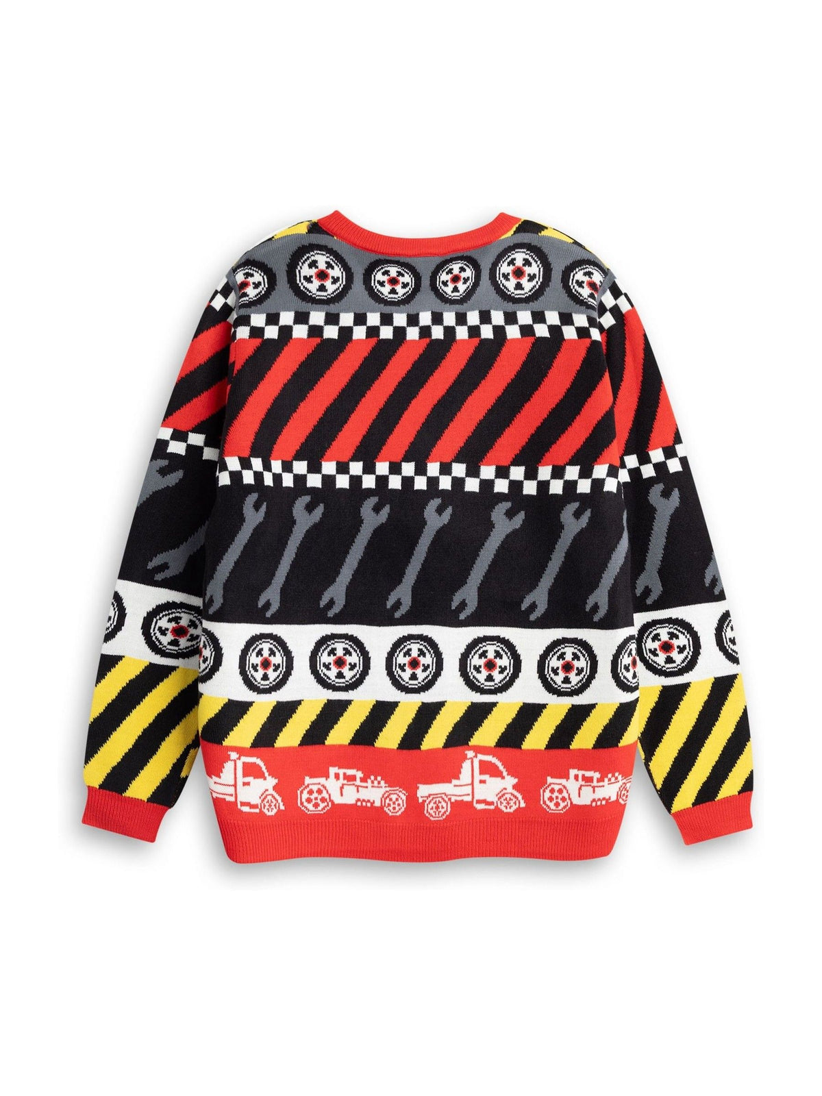 Dsiney Kidz - Vanilla Underground Red Hot Wheels Tyre & Spanner Fairisle Christmas Jumper image 2