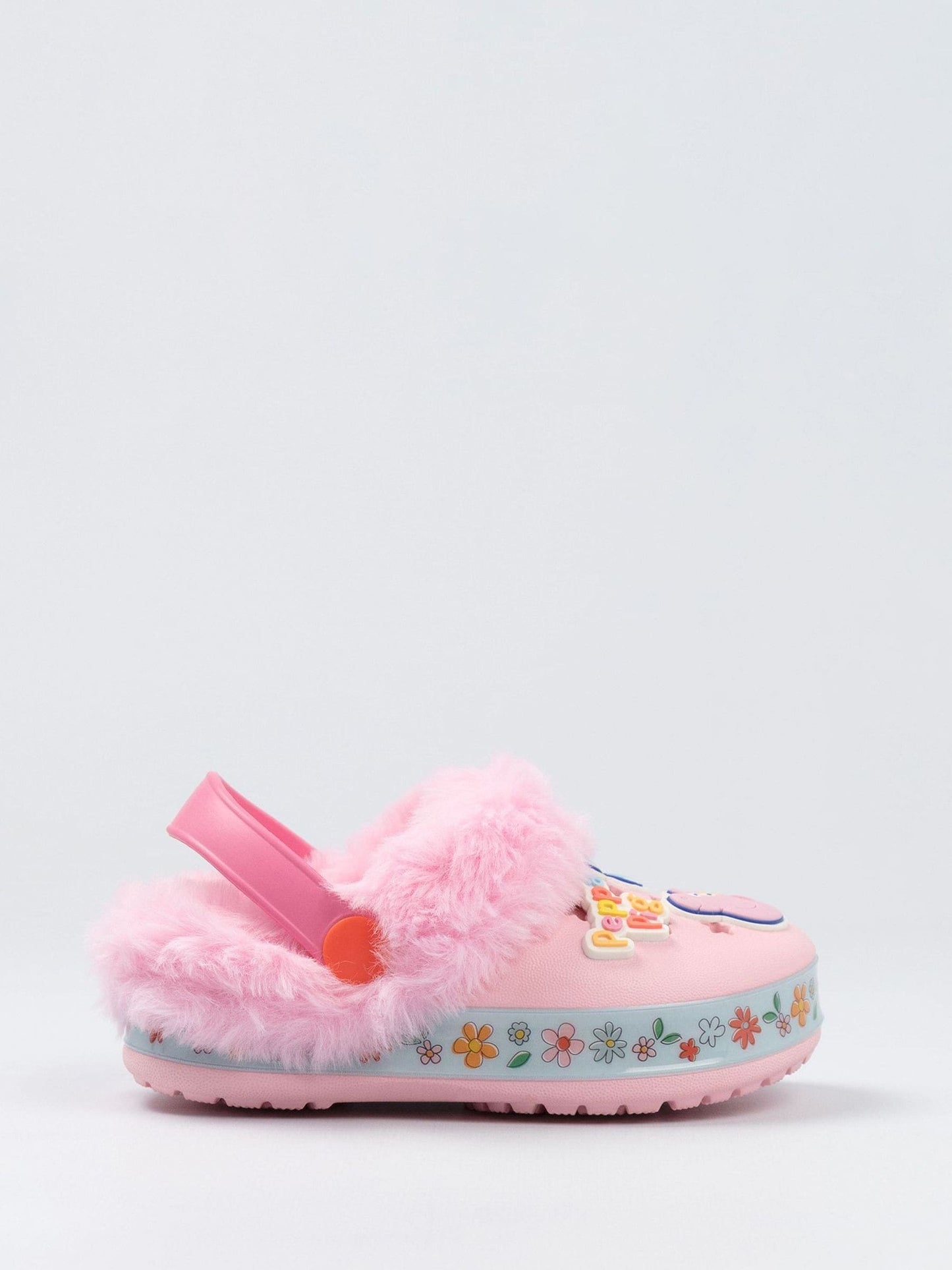 Vanilla Underground Pink Peppa Pig Flowers Fur Lined Clogs image 2
