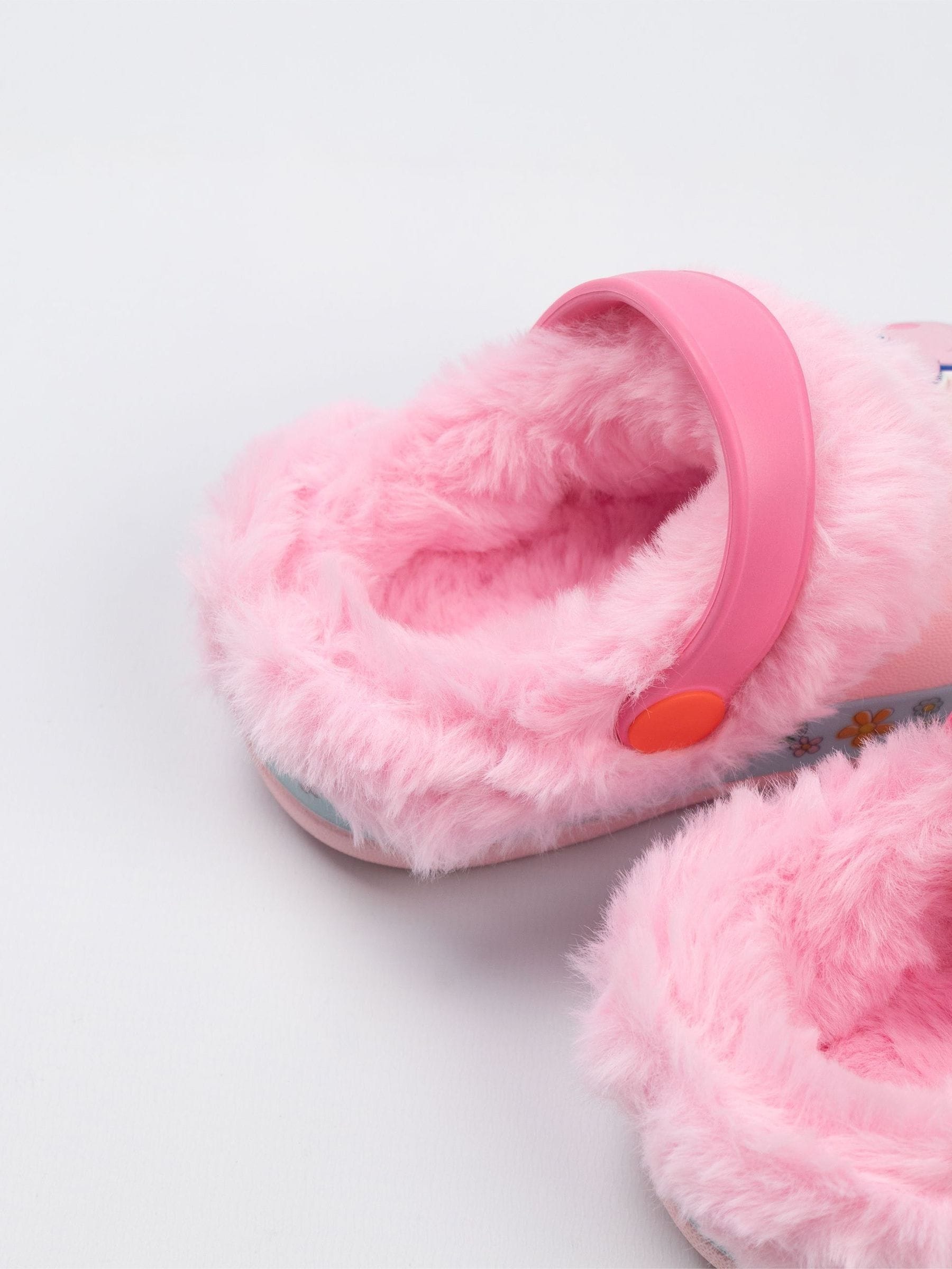 Vanilla Underground Pink Peppa Pig Flowers Fur Lined Clogs image 5
