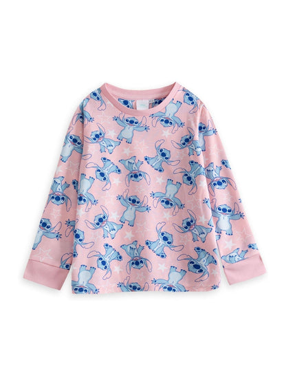 Vanilla Underground Pink Lilo & Stitch 3 Piece Long Sleeve Long Leg Pyjamas Set - image 4