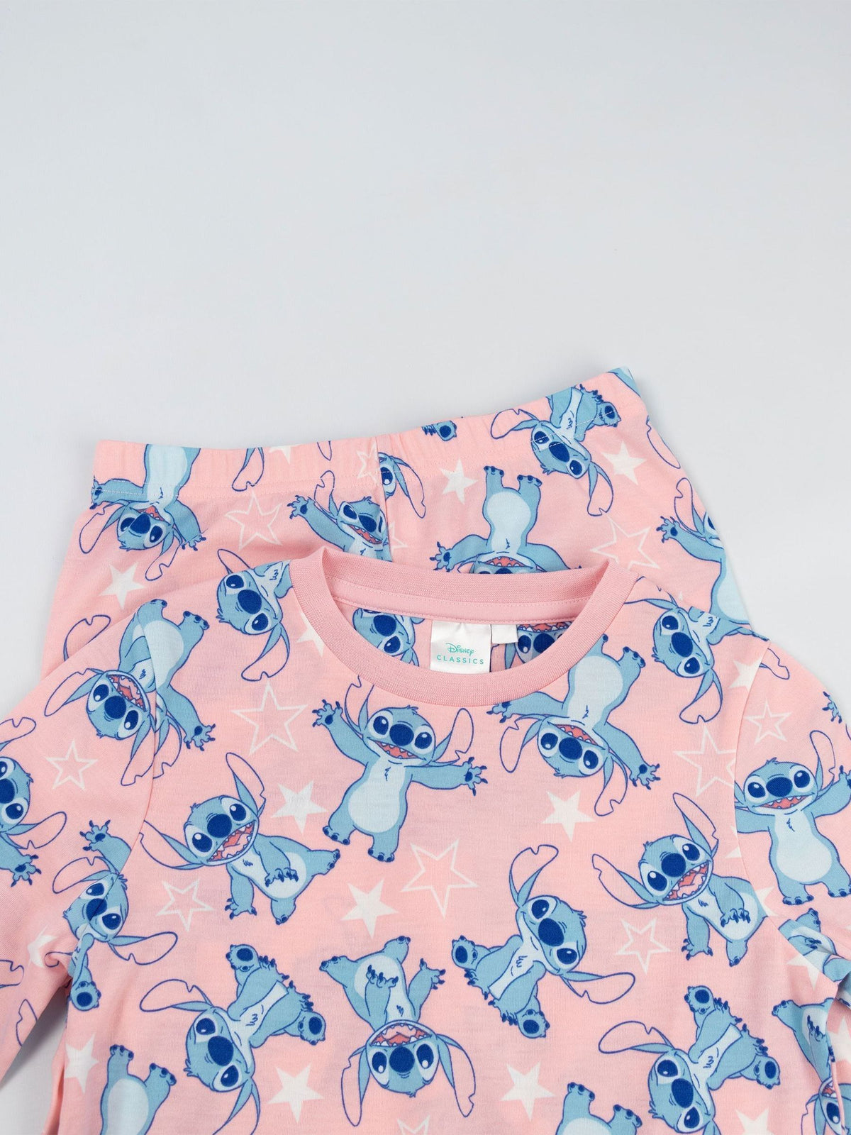 Vanilla Underground Pink Lilo & Stitch 3 Piece Long Sleeve Long Leg Pyjamas Set - image 5