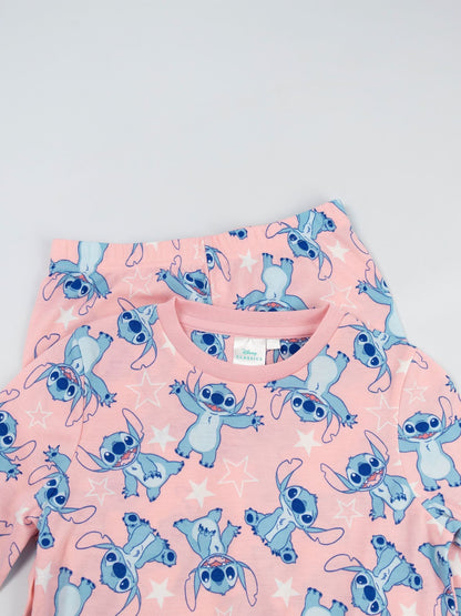 Vanilla Underground Pink Lilo & Stitch 3 Piece Long Sleeve Long Leg Pyjamas Set - image 5