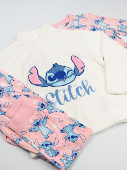 Vanilla Underground Pink Lilo & Stitch 3 Piece Long Sleeve Long Leg Pyjamas Set - image 6
