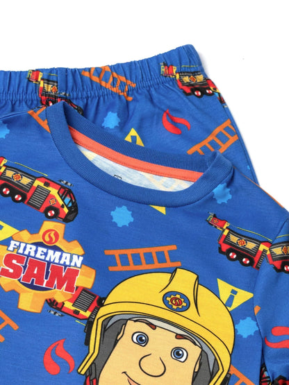 Vanilla Underground Blue Fireman Sam Character Long Sleeve Long Leg Pyjamas Set - image 5