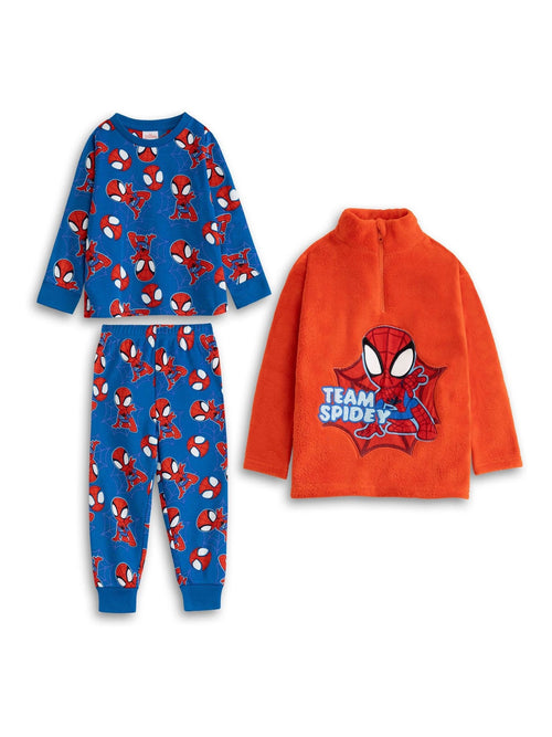 Vanilla Underground Blue Spidey & Friends  Long Sleeve Long Leg Pyjamas Set 3 Piece image 1
