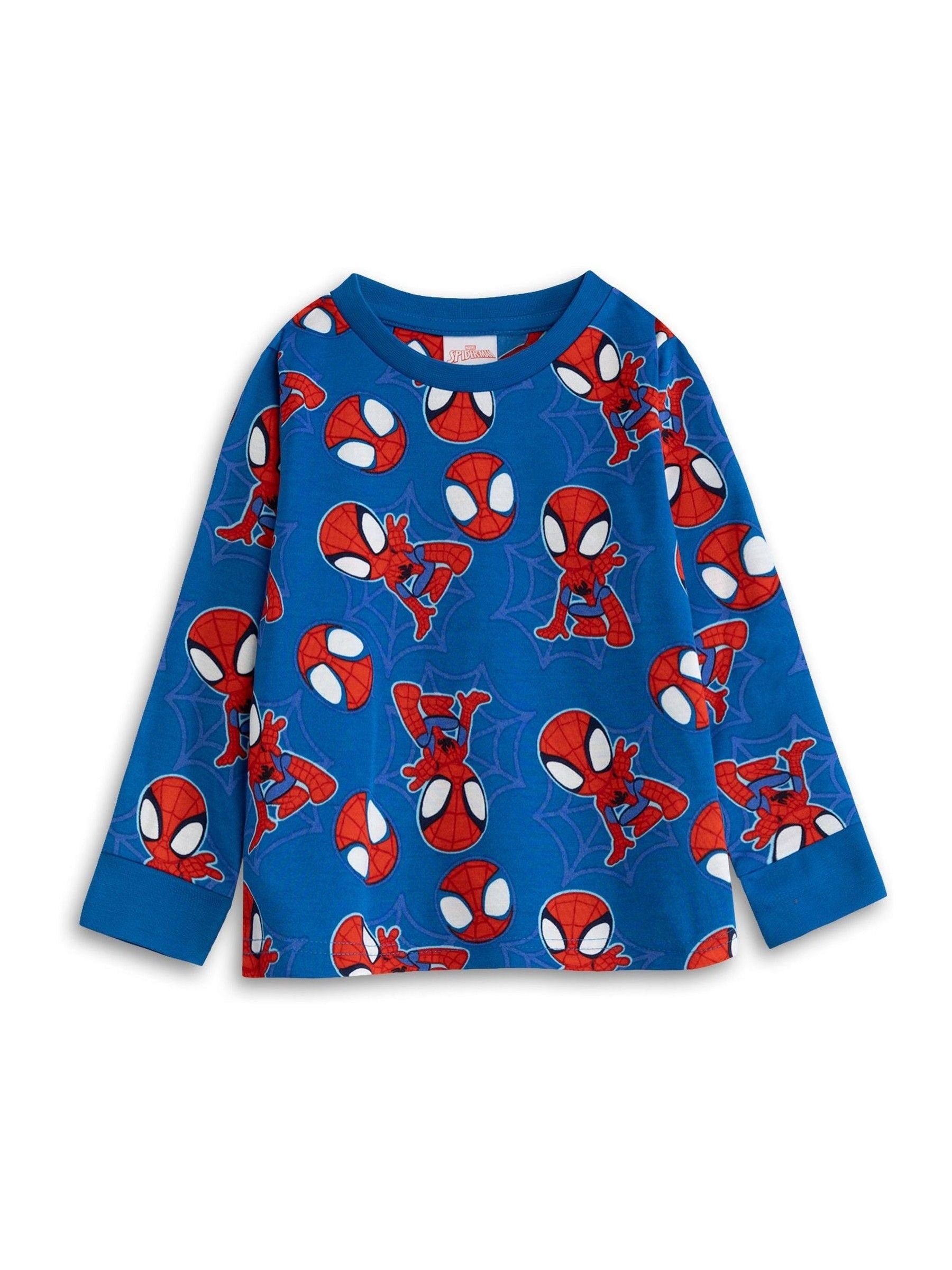 Dsiney Kidz - Vanilla Underground Blue Spidey & Friends  Long Sleeve Long Leg Pyjamas Set 3 Piece image 2
