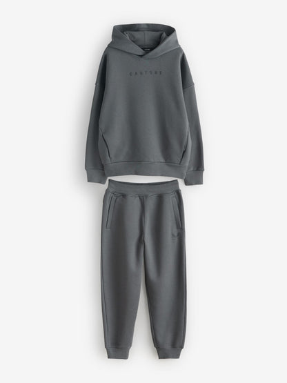 Castore Charcoal Grey Oversized Hoodie and Joggers Set - image 5