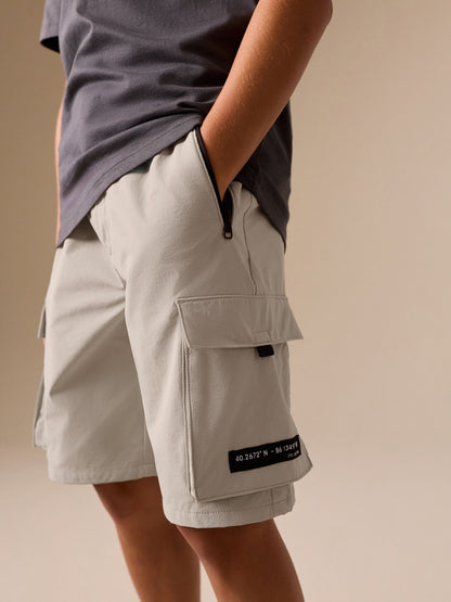 Dsiney Kidz - Grey Premium Cargo Shorts (3-16yrs) image 1