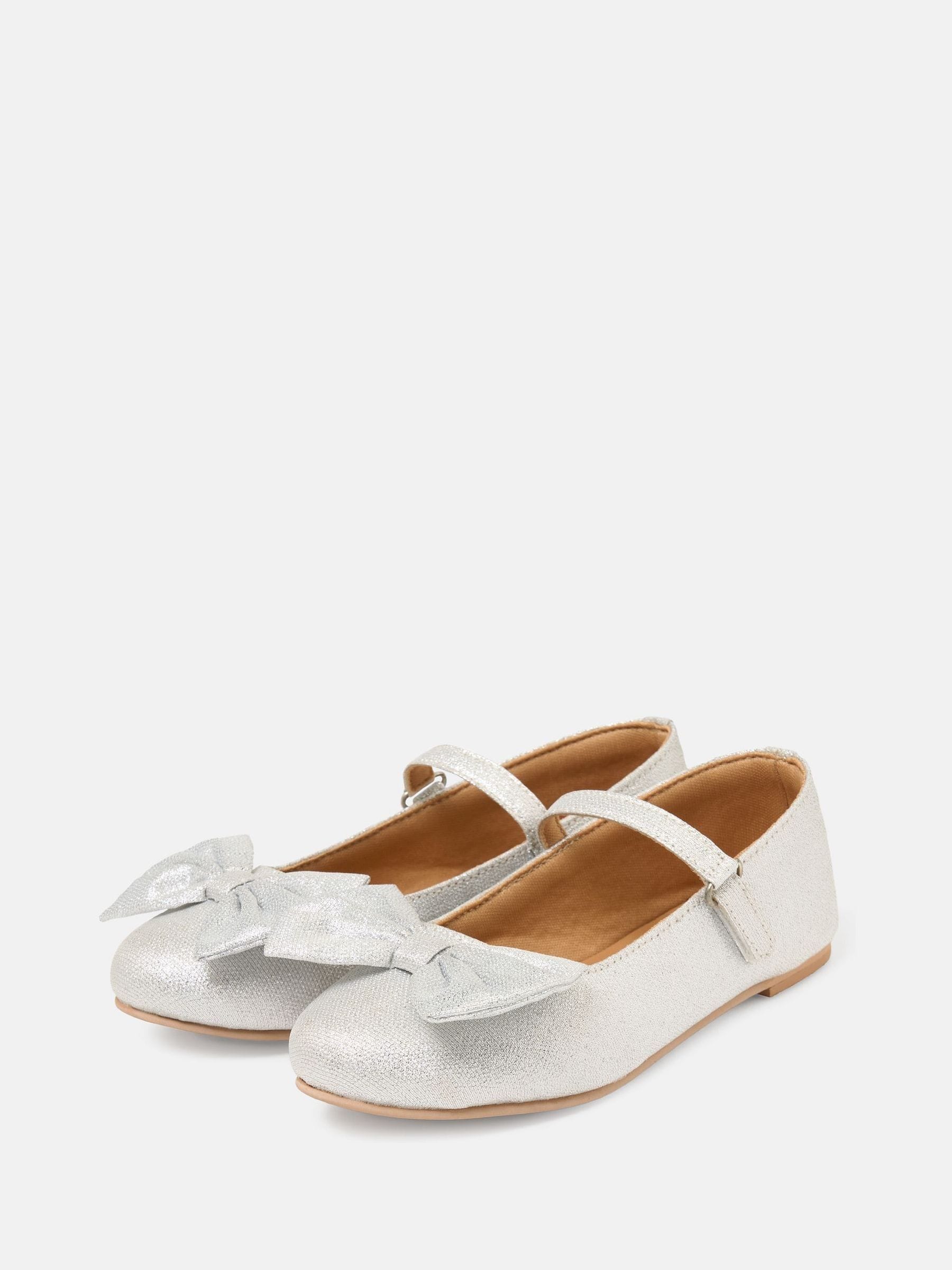 Angel & Rocket Silver Mary Jane Shoes image 1