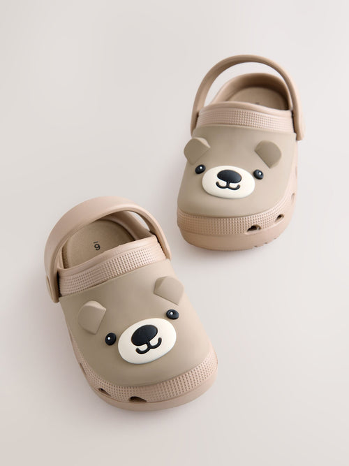 Brown Bear Wide Fit (G) Comfort Clogs image 1