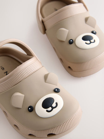 Brown Bear Wide Fit (G) Comfort Clogs image 3
