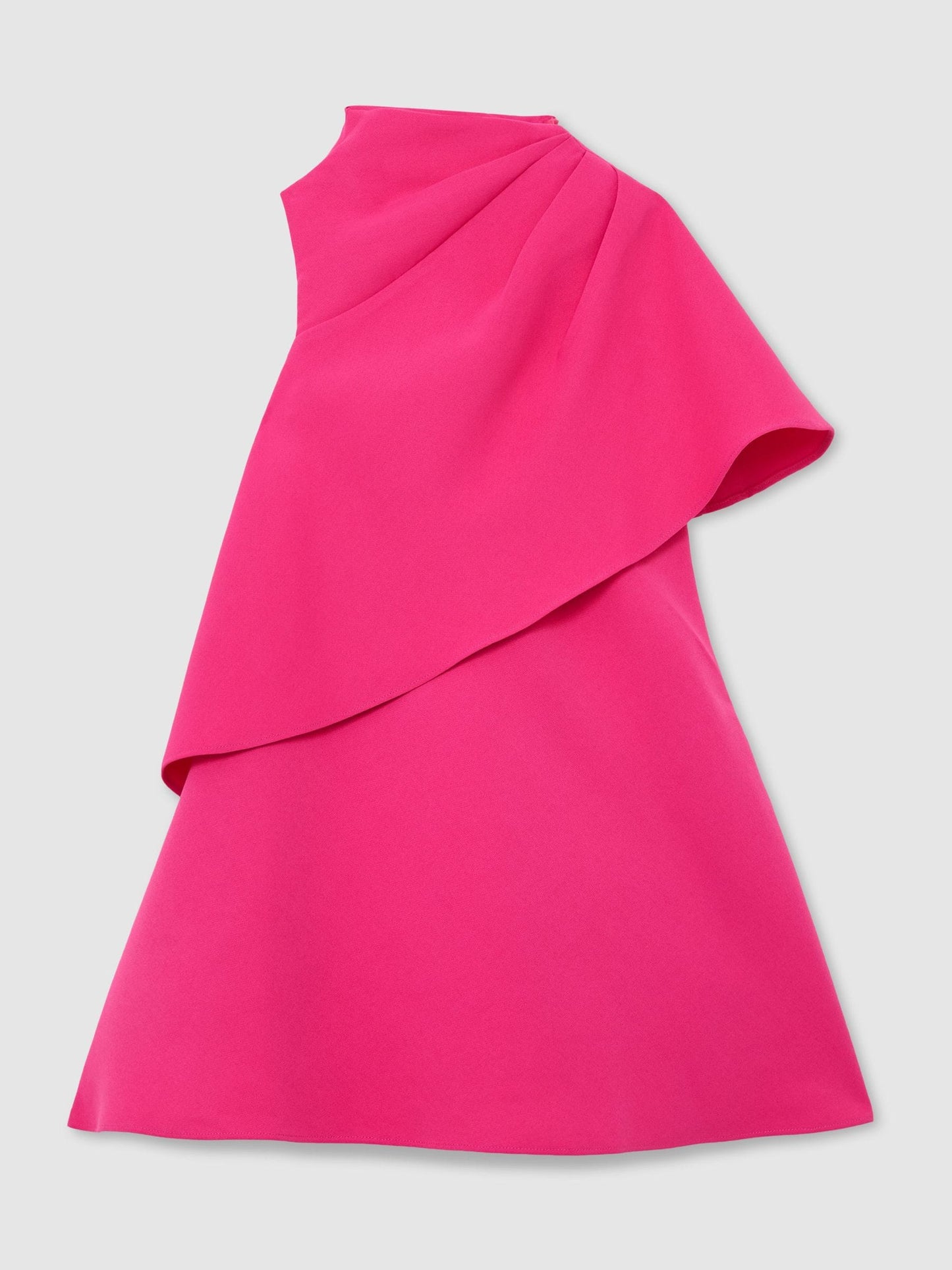 Reiss Pink Santana 9-13 yrs Asymmetric Tiered Draped Dress image 2