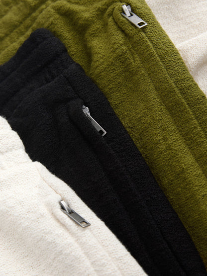 Khaki Green / Ecru White / Black Co-ord T-Shirt And Shorts Set 3 Pack image 5