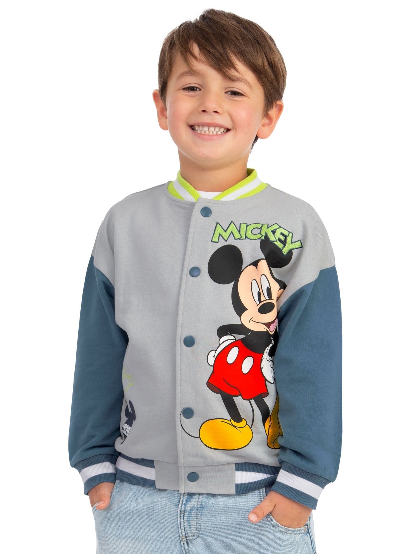 Dsiney Kidz - Character Grey Disney Mickey Mouse Bomber Jacket image 7