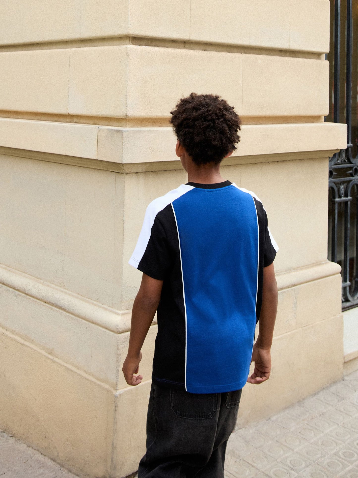 Dsiney Kidz - Cobalt Blue Sport Colourblock Short Sleeve T-Shirt (3-16yrs) image 3