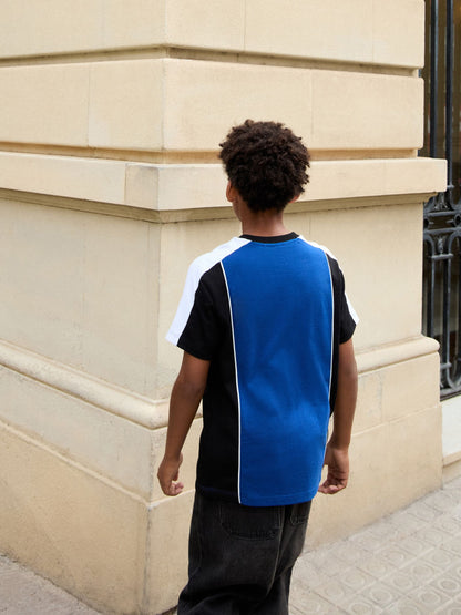 Dsiney Kidz - Cobalt Blue Sport Colourblock Short Sleeve T-Shirt (3-16yrs) image 3