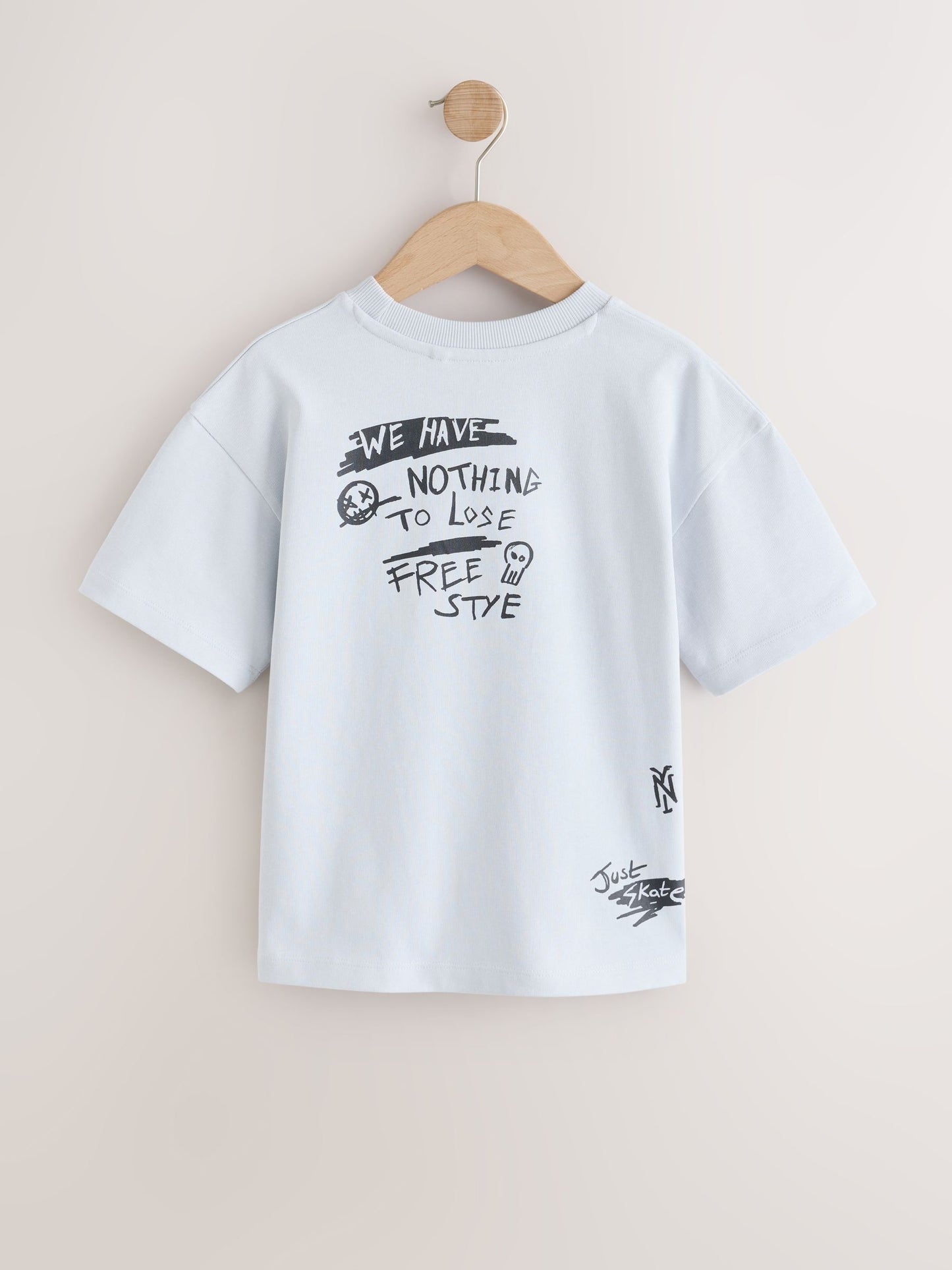 Dsiney Kidz - Grey Skate Short Sleeve Graphic T-Shirt (3-16yrs) image 5