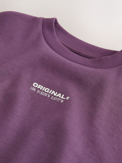 Dsiney Kidz - Purple Graphic Heavyweight Short Sleeve T-Shirt (3-16yrs) image 3