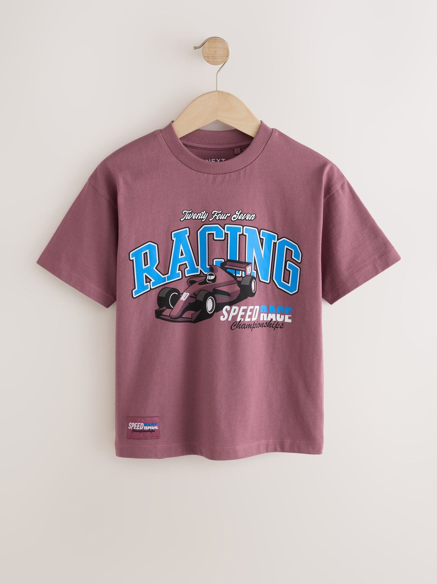 Dsiney Kidz - Berry Red Racing Short Sleeve Graphic T-Shirt (3-16yrs) image 1